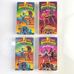 Mighty Morphin Power Rangers VHS Collector's Set 2, 3, 4 – Saban –‎ Rare Vintage